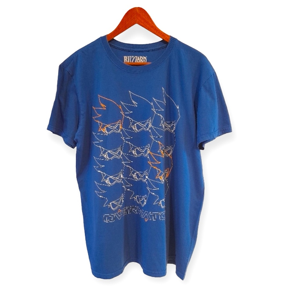 Blizzard Overwatch Tracer Blue Graphic Tee Shirt Size Large – Gamer Streetwear